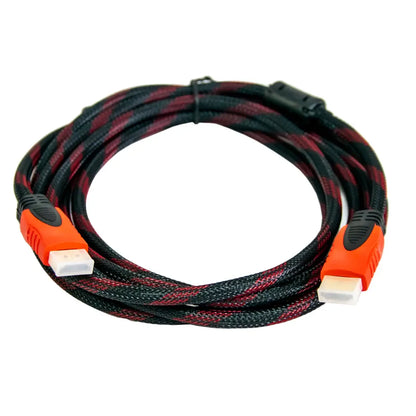 Кабель HDMI-HDMI 5м, з посиленою обмоткою / Шнур для телевізора з 2 фільтрами