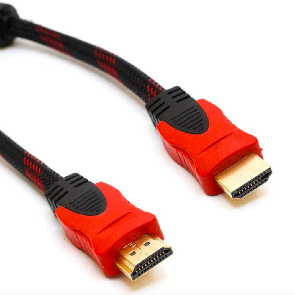 Кабель HDMI-HDMI 5м, з посиленою обмоткою / Шнур для телевізора з 2 фільтрами