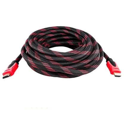 Кабель HDMI-HDMI 10м, з посиленою обмоткою / Шнур для телевізора з 2 фільтрами