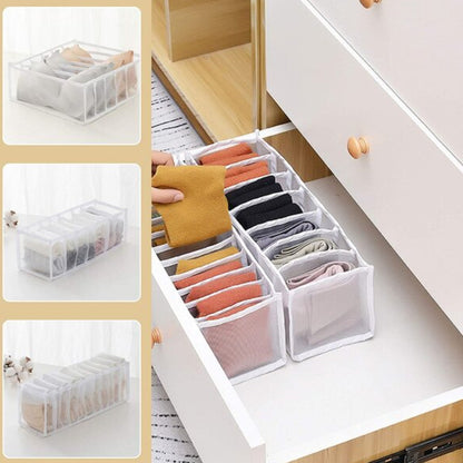 Комплект органайзерів для нижньої білизни 3шт / Нейлоновий органайзер для зберігання білизни та шкарпеток