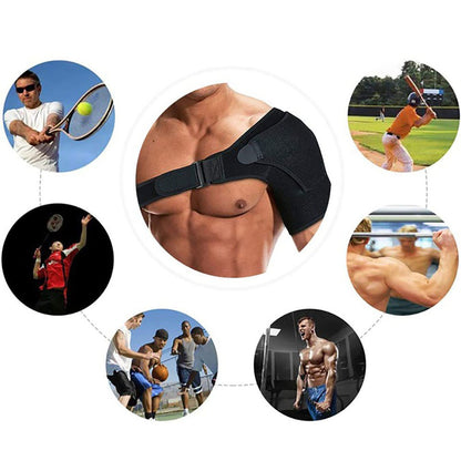 Регульований плечовий бандаж, універсальний розмір, унісекс / Фіксатор плеча / Бандаж плечовий на будь-яку сторону