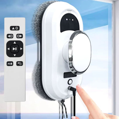 Розумний робот мийник вікон 4 насадки, Пульт, від мережі/акумулятора / Робот пилосос для вікон / Робот для миття вікон