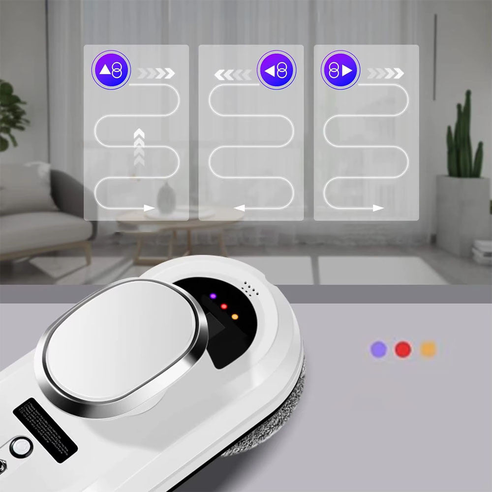 Розумний робот мийник вікон 4 насадки, Пульт, від мережі/акумулятора / Робот пилосос для вікон / Робот для миття вікон