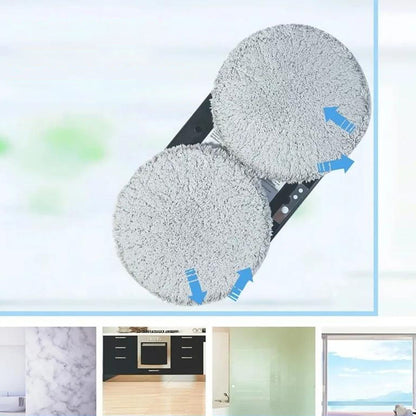 Розумний робот мийник вікон 4 насадки, Пульт, від мережі/акумулятора / Робот пилосос для вікон / Робот для миття вікон