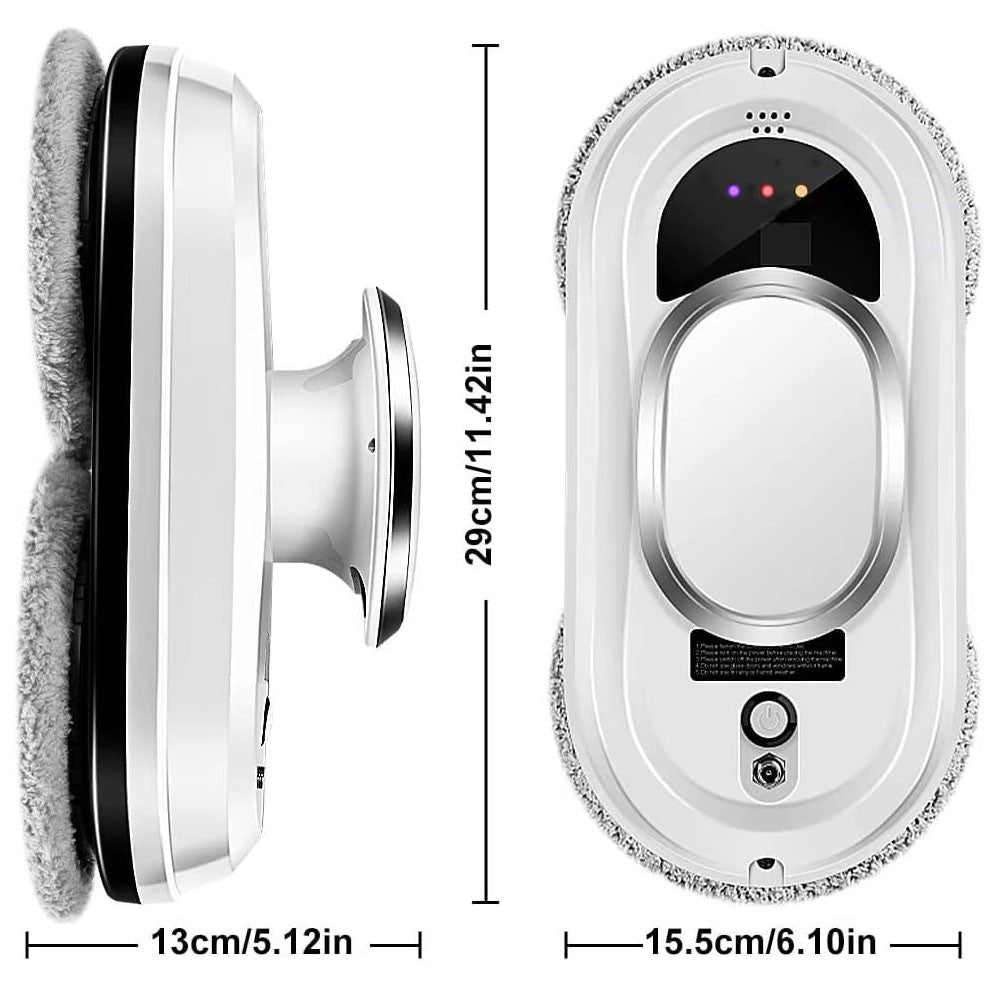 Розумний робот мийник вікон 4 насадки, Пульт, від мережі/акумулятора / Робот пилосос для вікон / Робот для миття вікон