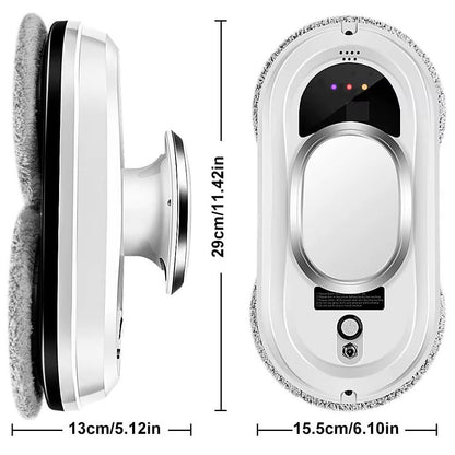 Розумний робот мийник вікон 4 насадки, Пульт, від мережі/акумулятора / Робот пилосос для вікон / Робот для миття вікон