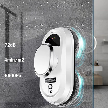 Розумний робот мийник вікон 4 насадки, Пульт, від мережі/акумулятора / Робот пилосос для вікон / Робот для миття вікон