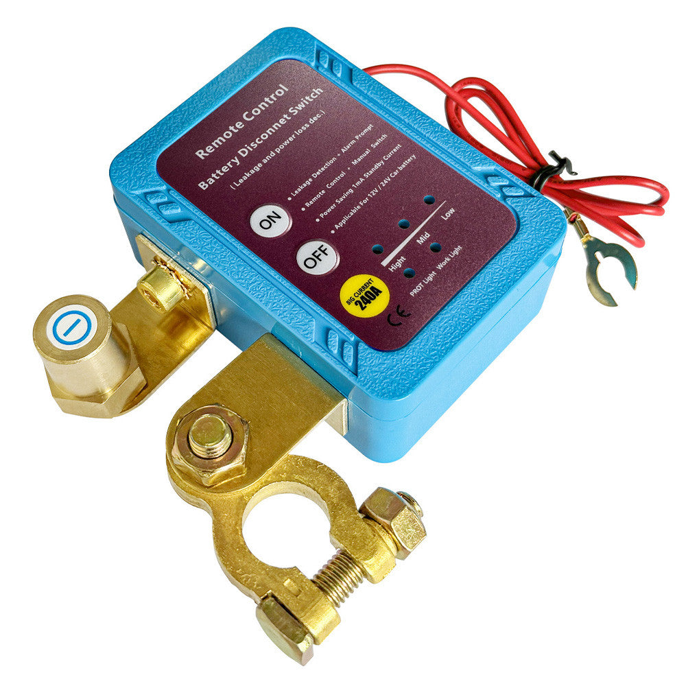 Дистанційний вимикач маси авто 12В/240A + 2 пульта / Подвійне реле відключення автомобільної батареї