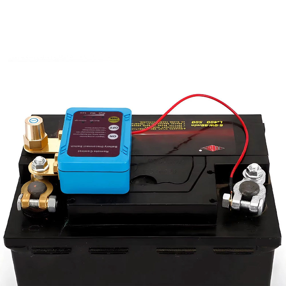 Дистанційний вимикач маси авто 12В/240A + 2 пульта / Подвійне реле відключення автомобільної батареї