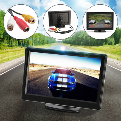 Автомонітор LCD 4,3'', для камери заднього виду / Автомобільний монітор для двох камер / Дисплей в машину