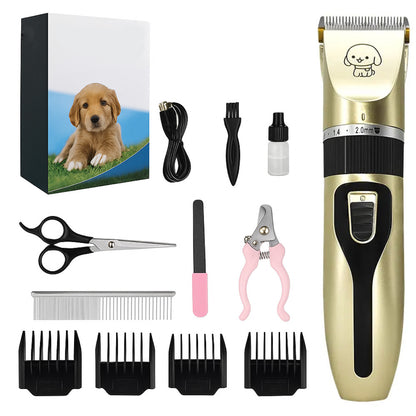 Машинка для стрижки тварин 8в1 Raf R-436, 5W / Професійний набір для грумінгу собак та котів
