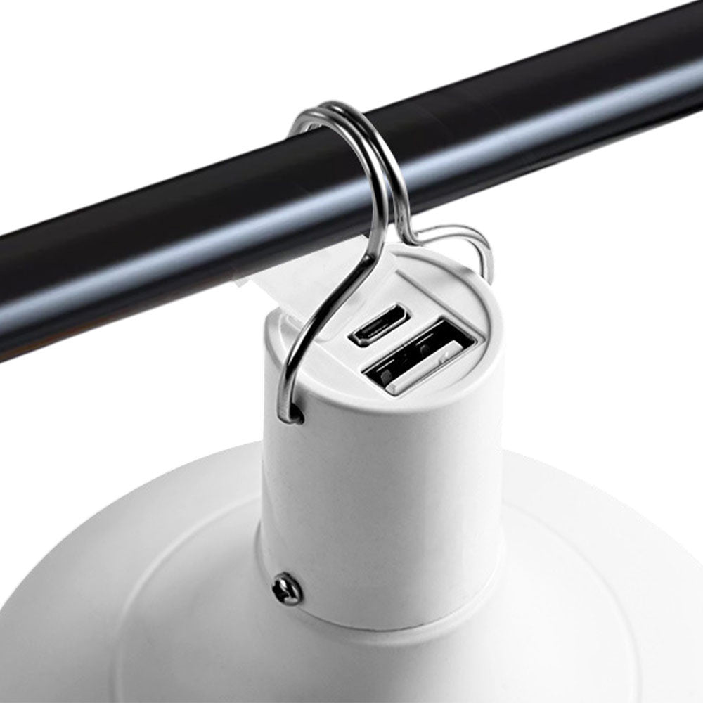 Акумуляторна лампа для кемпінгу 80Вт, з гачком + USB / Лампа на акумуляторі / Кемпінгова Лед лампа