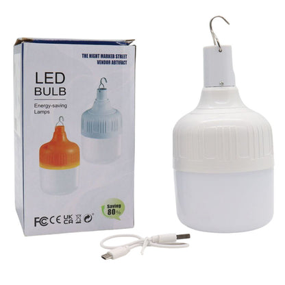 Акумуляторна лампа для кемпінгу 80Вт, з гачком + USB / Лампа на акумуляторі / Кемпінгова Лед лампа