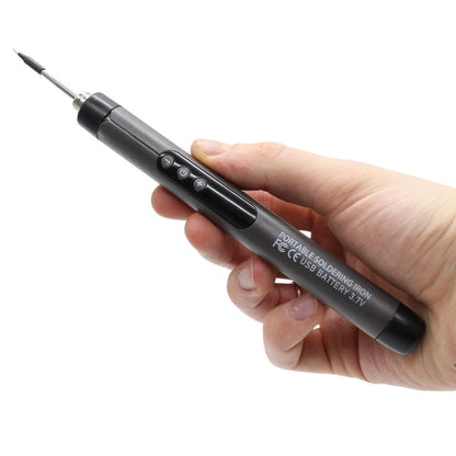 Портативний паяльник з дисплеєм 450°, USB, C200S G / Акумуляторний паяльник / Паяльник для мікросхем