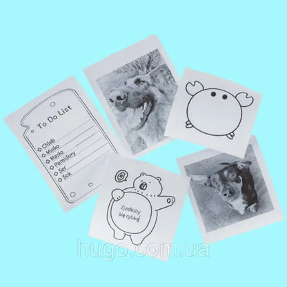 Портативний міні принтер з Bluetooth + рулон термопаперу, Рожевий / Дитячий термопринтер / Фотопринтер