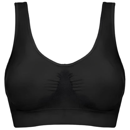 Комплект безшовних бюстгальтерів 3шт (Розміри M-3XL), Ahh Bra / Безшовний топ / Безшовний ліфчик