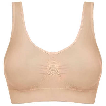 Комплект безшовних бюстгальтерів 3шт (Розміри M-3XL), Ahh Bra / Безшовний топ / Безшовний ліфчик