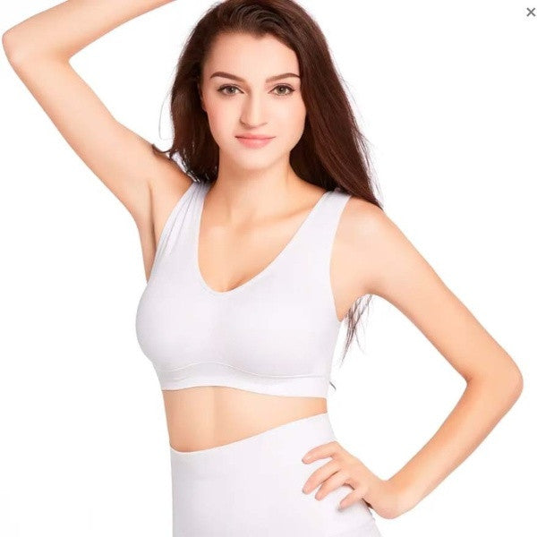 Комплект безшовних бюстгальтерів 3шт (Розміри M-3XL), Ahh Bra / Безшовний топ / Безшовний ліфчик
