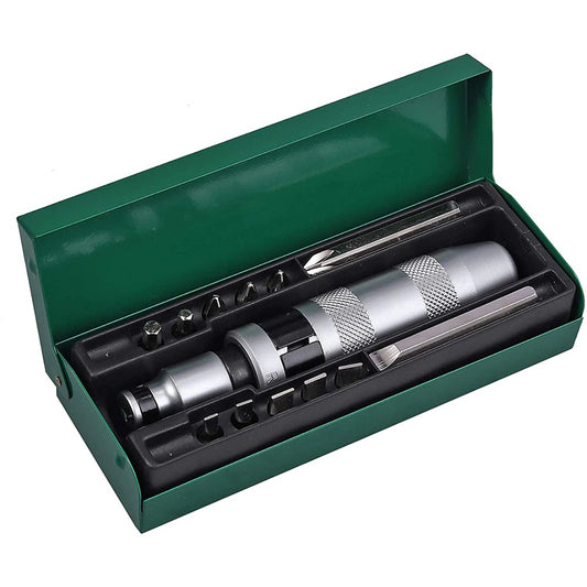 Викрутка ударно-поворотна Impact Screwdriver Set + 12 біт / Міні набір інструментів у кейсі