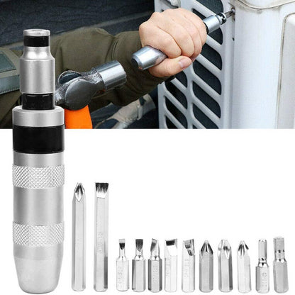 Викрутка ударно-поворотна Impact Screwdriver Set + 12 біт / Міні набір інструментів у кейсі