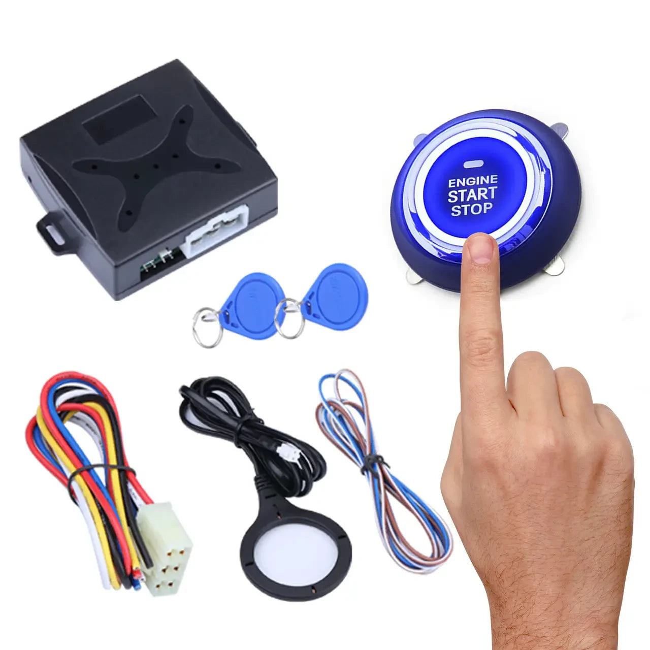 Кнопка старт стоп з іммобілайзером SMART START SYSTEM / Автомобільна кнопка для запуску та зупинки двигуна