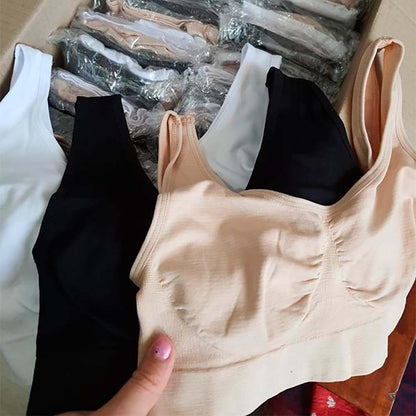 Комплект безшовних бюстгалтерів 3шт (Розмір L), Ahh Bra / Безшовний топ / Безшовний ліфчик