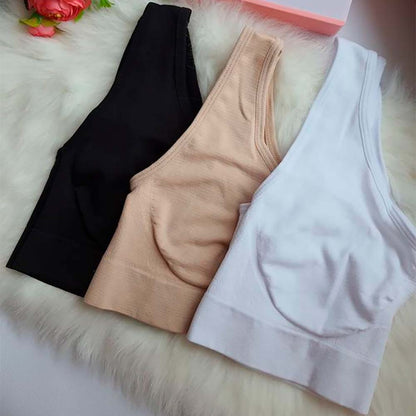 Комплект безшовних бюстгалтерів 3шт (Розмір 3XL), Ahh Bra / Безшовний топ / Безшовний ліфчик