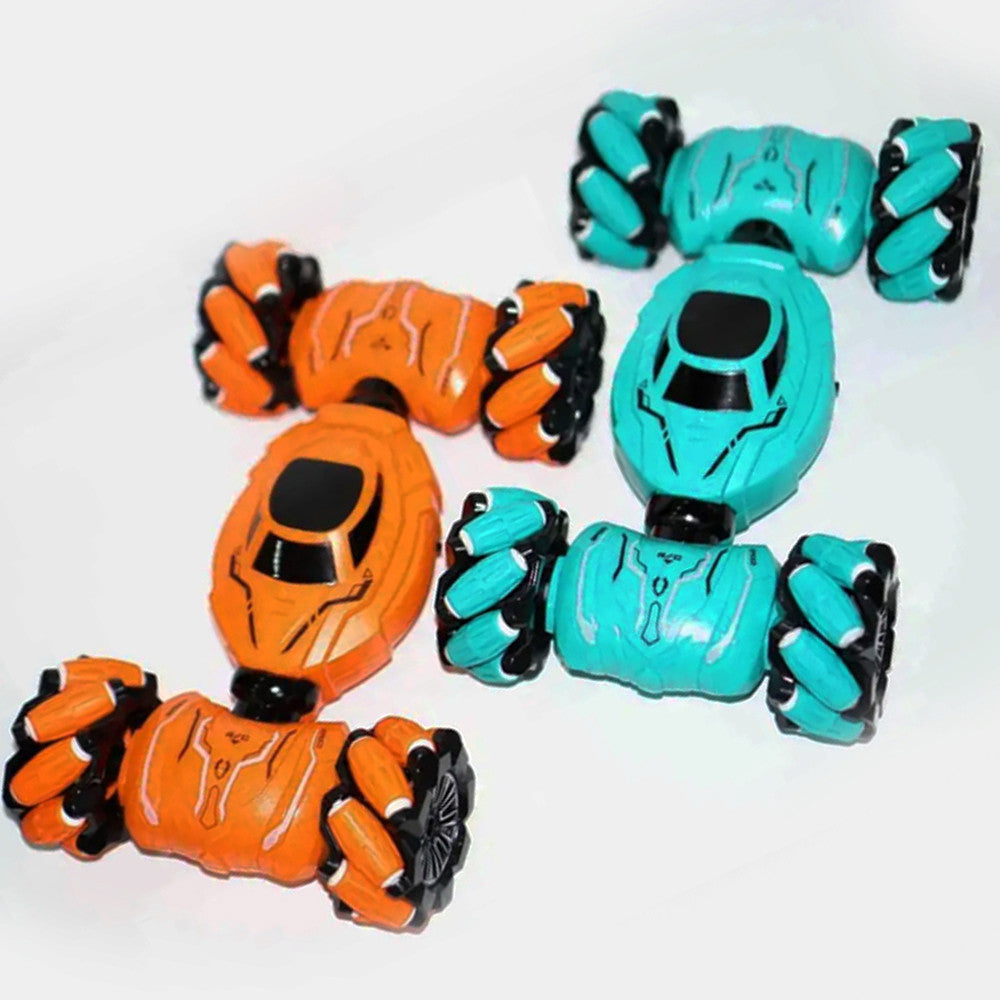 Машинка перевертень на радіокеруванні від USB, 986-14, Блакитний / Дитяча трюкова машинка на пульті управління