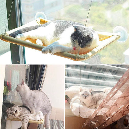 Лежанка на вікно для кота Sunny Window Seat Cat Bed / Віконна лежанка для котів / Підвісний гамак для кота