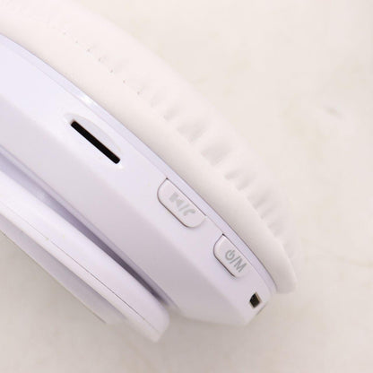 Бездротові навушники B39, з мікрофоном, Білі / Bluetooth навушники з LED підсвічуванням, SD, AUX