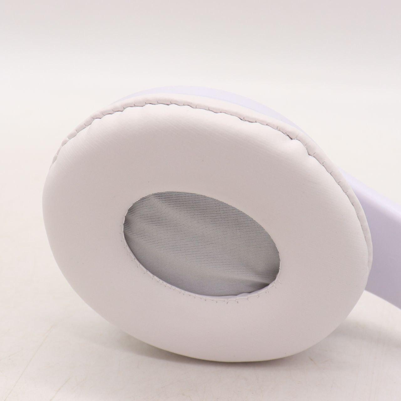 Бездротові навушники B39, з мікрофоном, Білі / Bluetooth навушники з LED підсвічуванням, SD, AUX