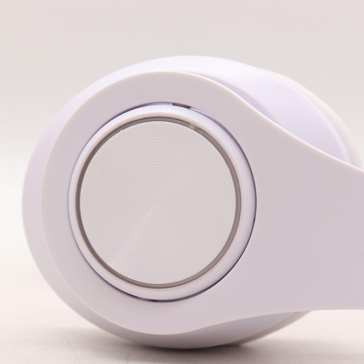 Бездротові навушники B39, з мікрофоном, Білі / Bluetooth навушники з LED підсвічуванням, SD, AUX