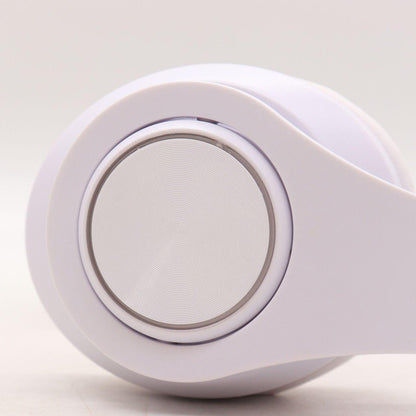 Бездротові навушники B39, з мікрофоном, Білі / Bluetooth навушники з LED підсвічуванням, SD, AUX