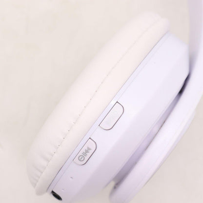 Бездротові навушники B39, з мікрофоном, Білі / Bluetooth навушники з LED підсвічуванням, SD, AUX