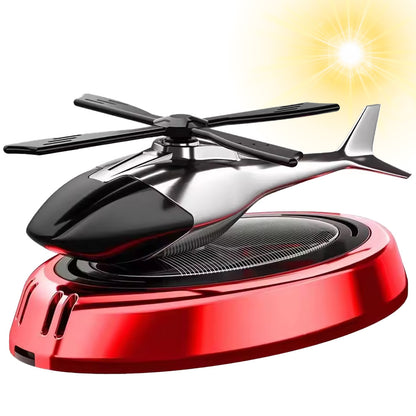 Автомобільний ароматизатор із сонячною панеллю Вертоліт, Червоний / Пахучка в авто / Ароматизатор в машину