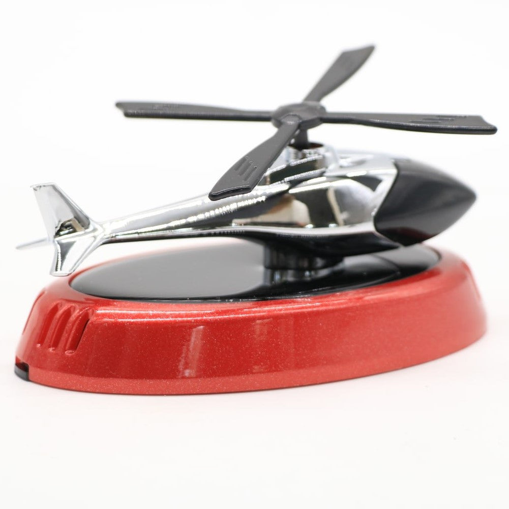 Автомобільний ароматизатор із сонячною панеллю Вертоліт, Червоний / Пахучка в авто / Ароматизатор в машину