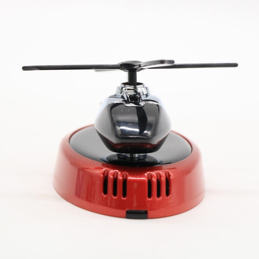 Автомобільний ароматизатор із сонячною панеллю Вертоліт, Червоний / Пахучка в авто / Ароматизатор в машину