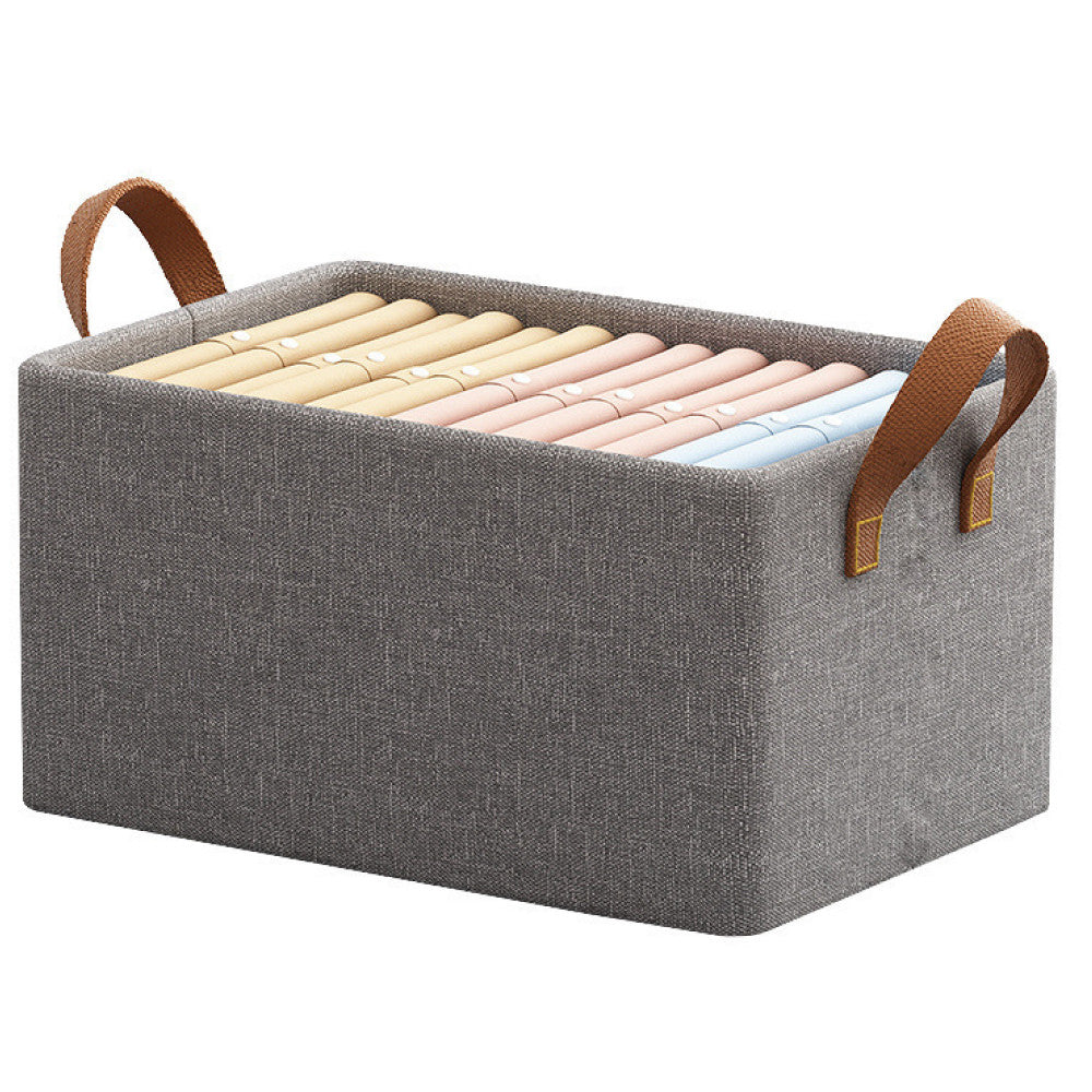 Коробка-органайзер для зберігання речей 23л, 50х30х20см, Сірий / Органайзер для речей у шафу / Кошик для одягу