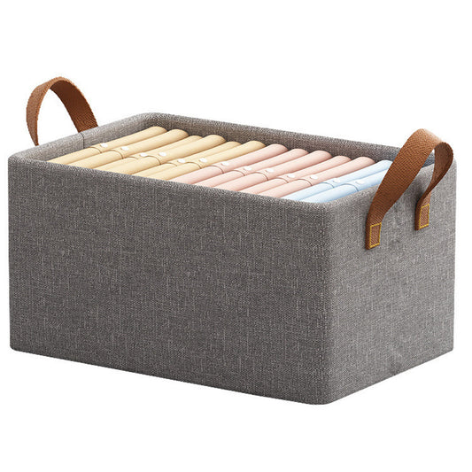 Коробка-органайзер для зберігання речей 23л, 50х30х20см, Сірий / Органайзер для речей у шафу / Кошик для одягу