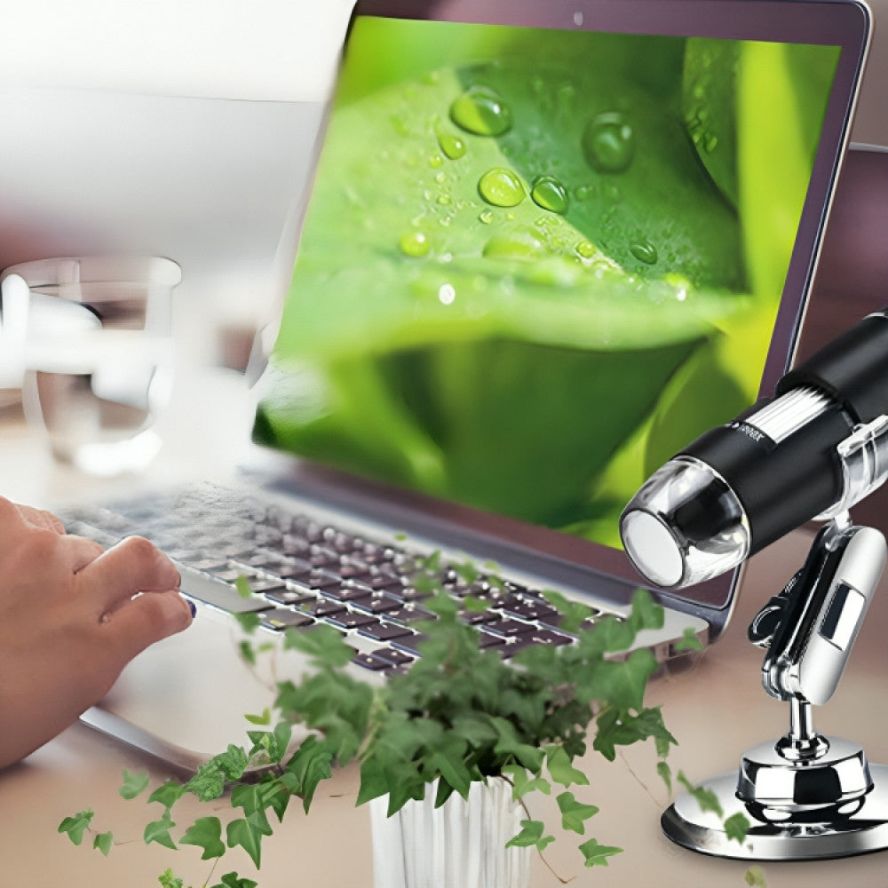 Цифровий мікроскоп на підставці 2MP, 1600x, від USB / Трихоскоп / Електронний мікроскоп для пайки