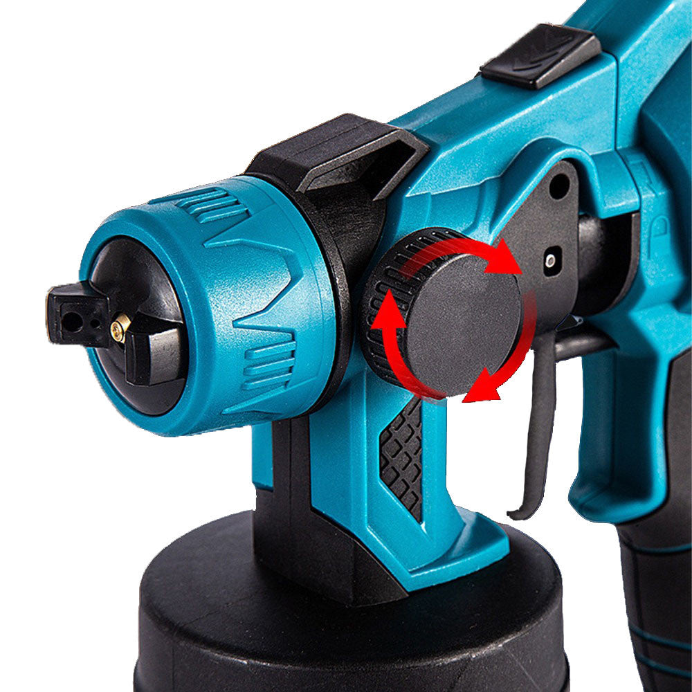 Акумуляторний фарбопульт 800мл + 2 АКБ 48V, KRAFFTEC / Пульверизатор для фарби / Портативний фарбопульт