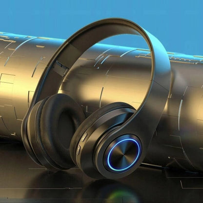 Бездротові навушники B39, з мікрофоном, Чорні / Bluetooth навушники з LED підсвічуванням, SD, AUX