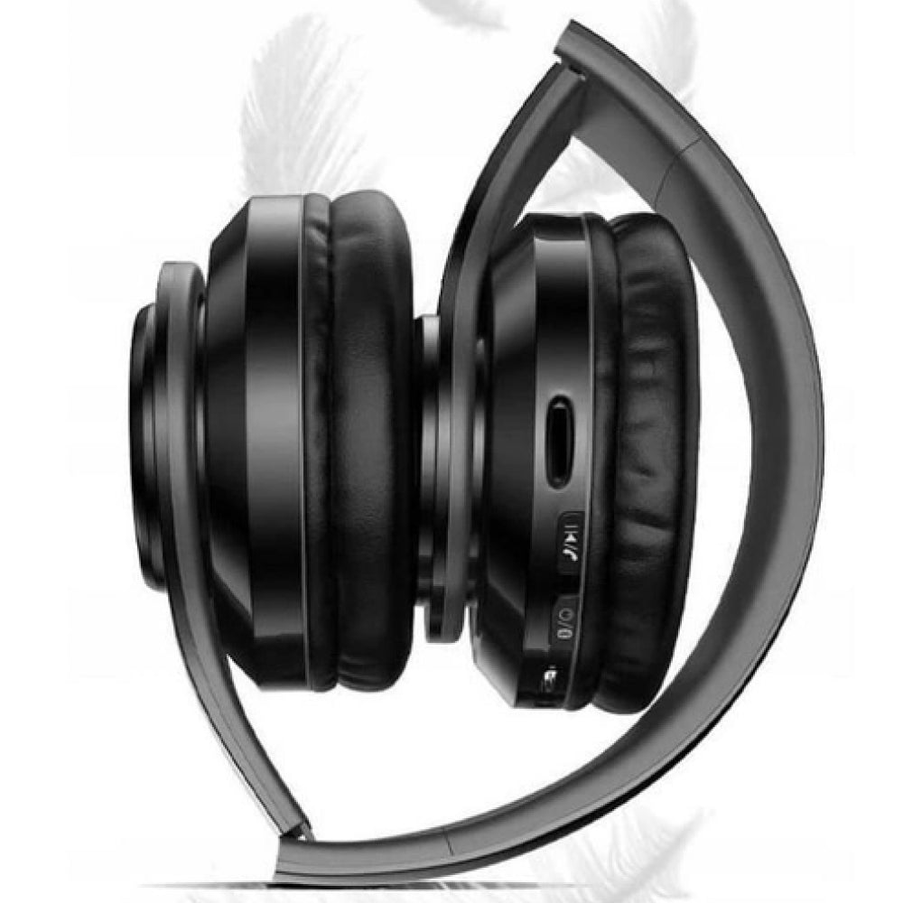 Бездротові навушники B39, з мікрофоном, Чорні / Bluetooth навушники з LED підсвічуванням, SD, AUX