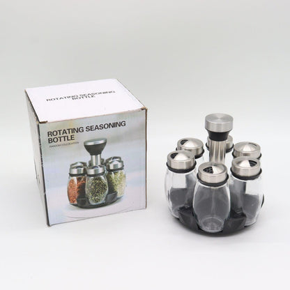 Набір для спецій 6 баночок на підставці Spice carousel / Карусель для спецій / Баночки для спецій