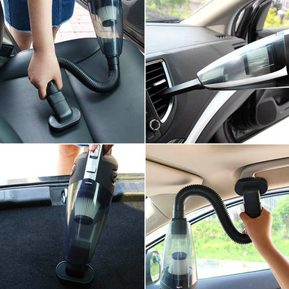 Автомобільний пилосос 120Вт, 2200 мАг + 5 насадок / Бездротовий пилосос в авто / Портативний пилосос