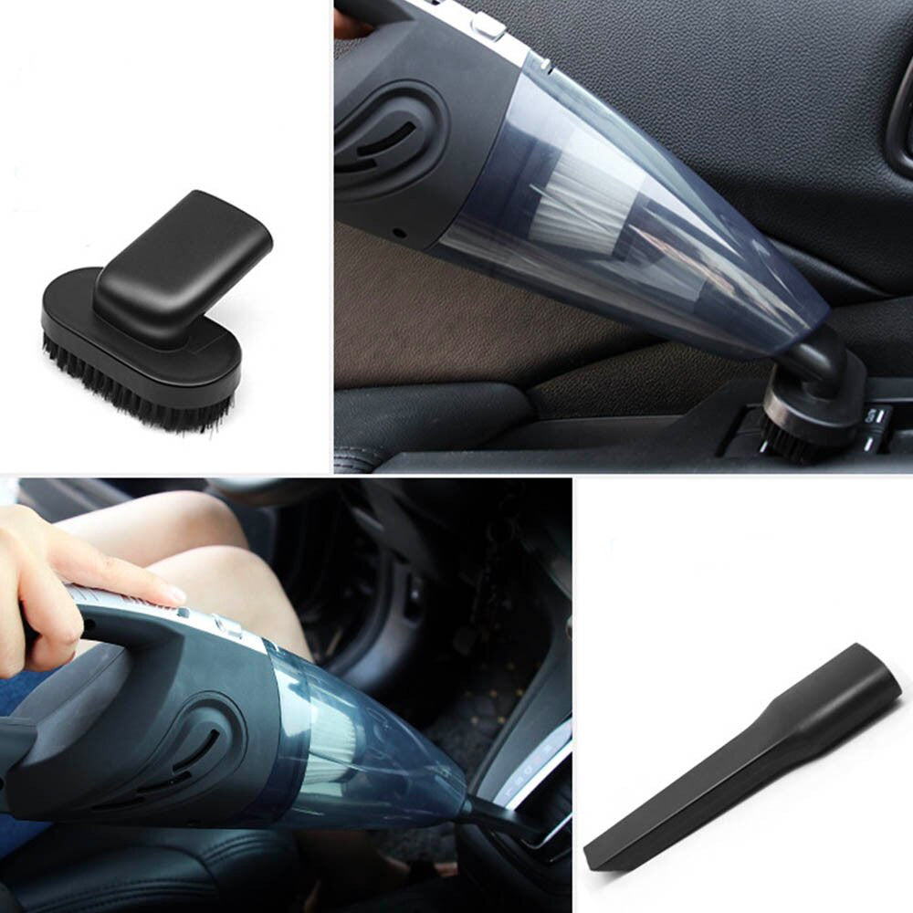 Автомобільний пилосос 120Вт, 2200 мАг + 5 насадок / Бездротовий пилосос в авто / Портативний пилосос