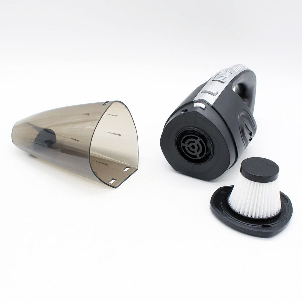 Автомобільний пилосос 120Вт, 2200 мАг + 5 насадок / Бездротовий пилосос в авто / Портативний пилосос