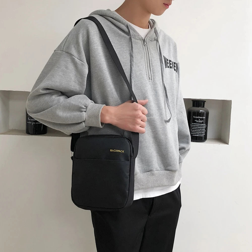 Чоловічий рюкзак 3в1 з сумкою та гаманцем (18л, 42х33х10 см) з USB, Чорний / Шкільний рюкзак