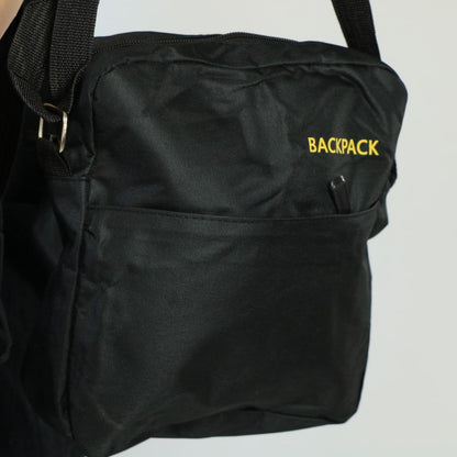 Чоловічий рюкзак 3в1 з сумкою та гаманцем (18л, 42х33х10 см) з USB, Чорний / Шкільний рюкзак