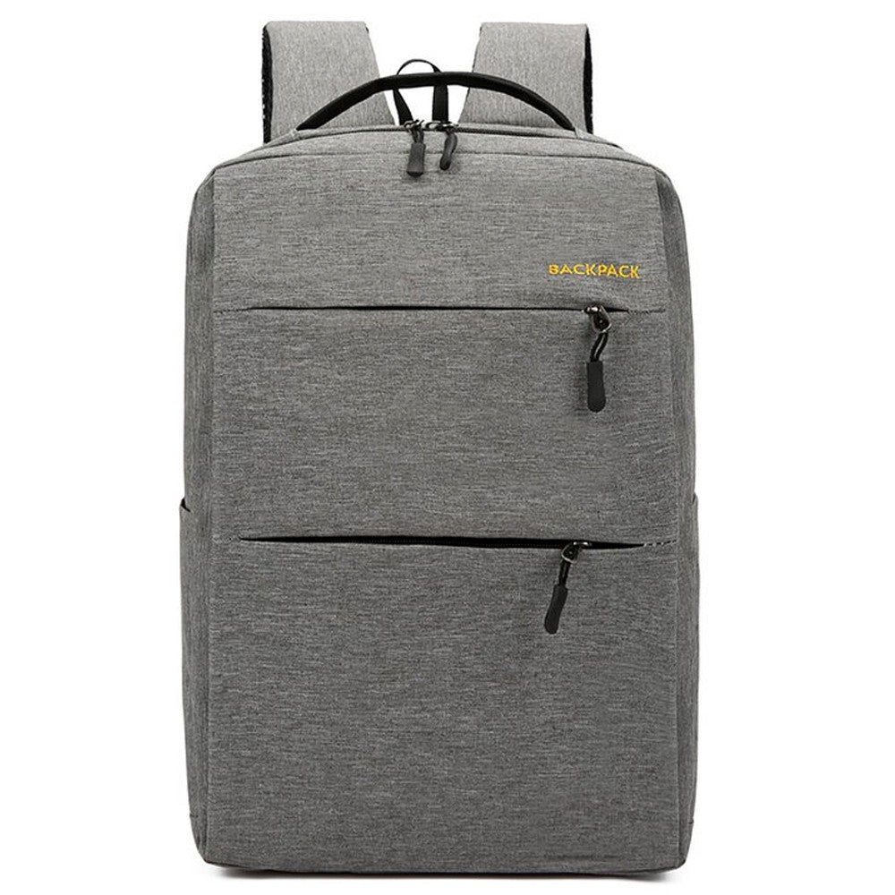 Рюкзак міський, 18л, 42х33х10 см, з сумкою та гаманцем 9018, Сірий / Місткий рюкзак для ноутбука